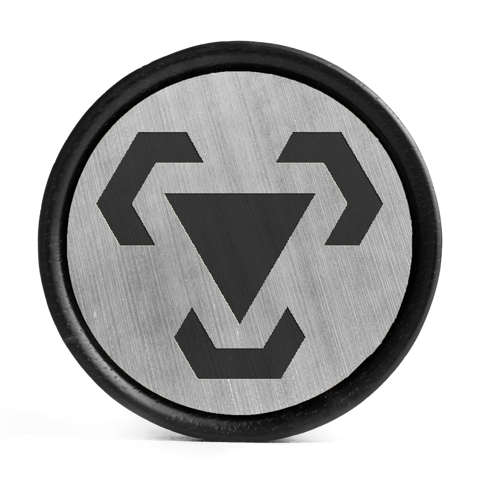 Lugia Plug/Messgerät – Silber und schwarze Einlage aus Ebenholz | Konvexe Doppelflare