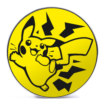 Thunder Shock Pikachu - Gelb & Schwarze Inlay-Stahl-Schraubrückseite / Plug / Gauge