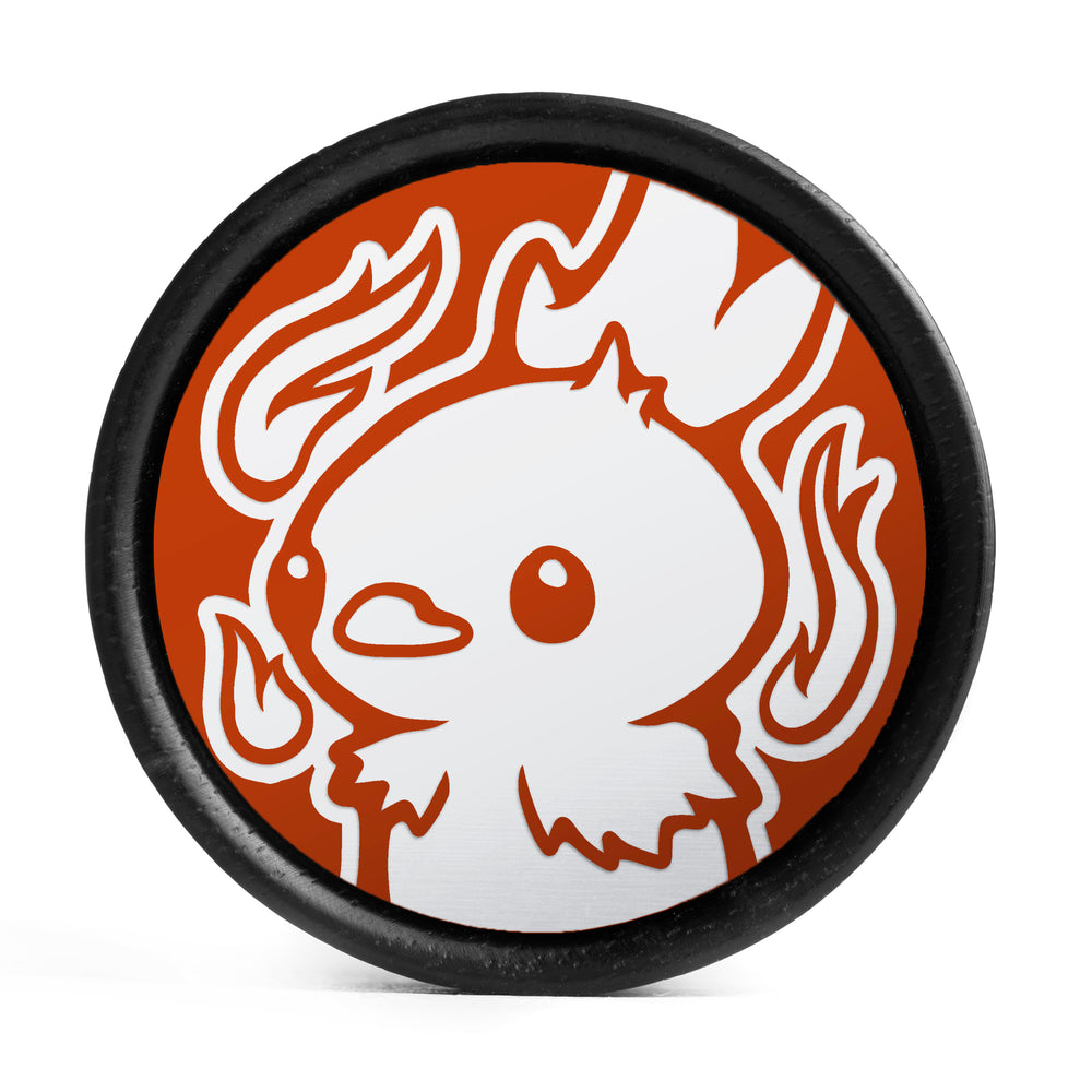 Caesars Legion Logo Plug / Tunnel - Schwarz & Rot Einlage Ebenholz | Konvexer Doppel-Flare