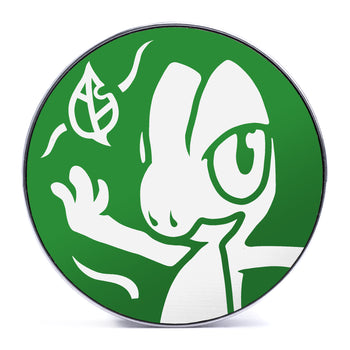 Gengar Plug / Gauge - Purple & White Inlay Ebony Wood | Convex Double Flare