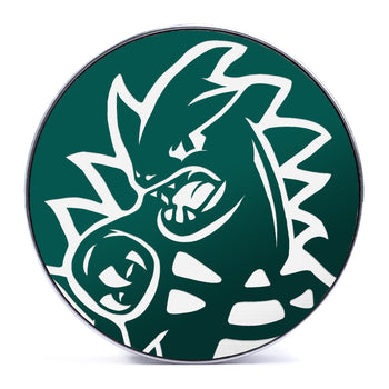Tyranitar - Evergreen & White Inlay Steel Screw Back / Plug / Gauge