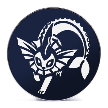 Vaporeon - Blue & White Inlay Steel Screw Back / Plug / Gauge