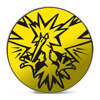 Zapdos - Yellow & Black Inlay Steel Screw Back / Plug / Gauge