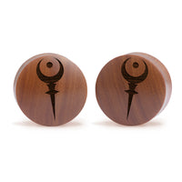 Plug / Gauge Sigil Of Hades - Bois de Saba | Convexe double évasé