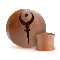 Plug / Gauge Sigil Of Hades - Bois de Saba | Convexe double évasé