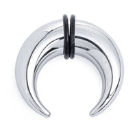 Pince septum / Plug / Gauge en métal argenté