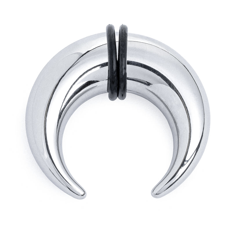Pince septum / Plug / Gauge en métal argenté