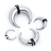 Pince septum / Plug / Gauge en métal argenté