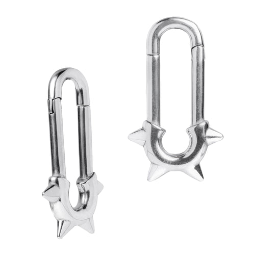 Alternative Silver Safety Pin Ear Weights (Pair)