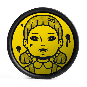 Seigaiha Pattern Plug / Gauge - Clear Glass | Flat Faced Double Flare