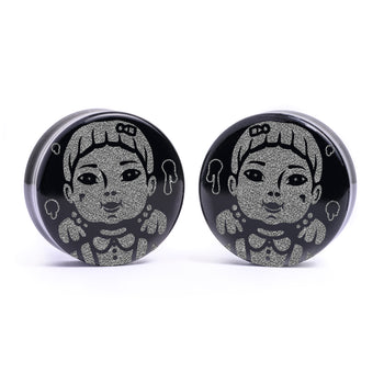 Cute Cool And Goth Acrylic Inlay And Wood Plugs & Gauges