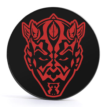 Darth Maul, Black & Red Inlay Screwback Black Steel Ear Stretching Plug