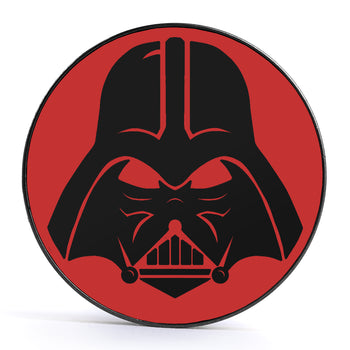 Darth Vader, Black & Red Inlay Screwback Black Steel Ear Stretching Plug