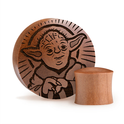 Master Yoda Plug - Saba Wood | Convex Double Flare