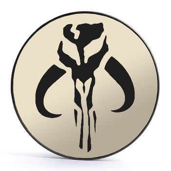 Mythosaur, Ivory & Black Inlay Screwback Black Steel Ear Stretching Plug