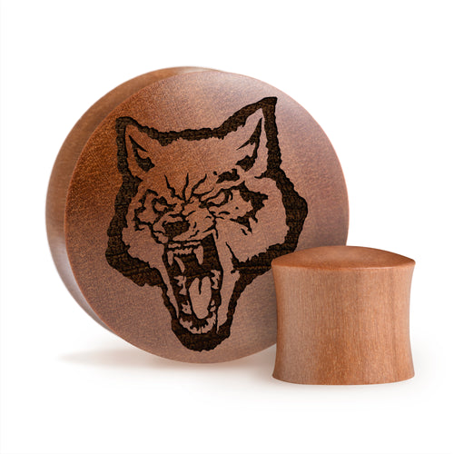 TLOU WLF Head / Gauge - Saba Wood | Convex Double Flare