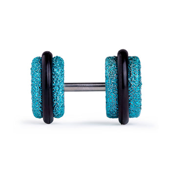 Turquoise Glitter Fake Plug / Gauge