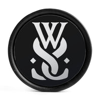 WSS Emblem Plug / Gauge - Bois d’ébène avec incrustation noir et blanc | Double évasement convexe