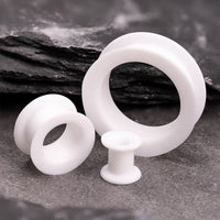 White Silicone Ear Tunnel