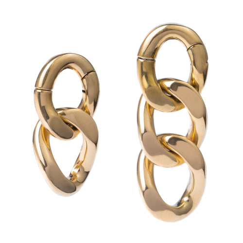 Unique Gold Chain Ear Weights (Pair)