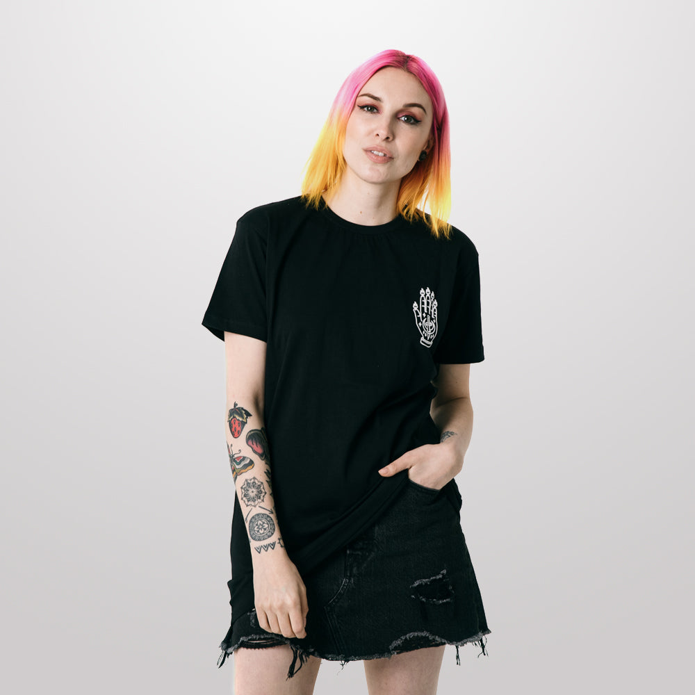 Hand of Glory T-Shirt in Black - Black Heart T-Shirt