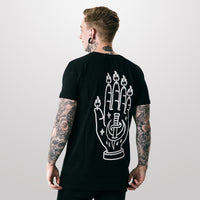 Hand of Glory T-Shirt in Black - Black Heart T-Shirt
