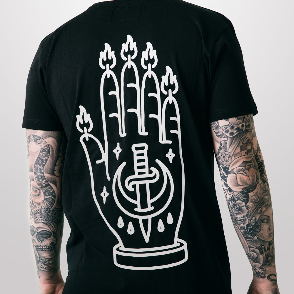 Hand of Glory T-Shirt in Black - Black Heart T-Shirt