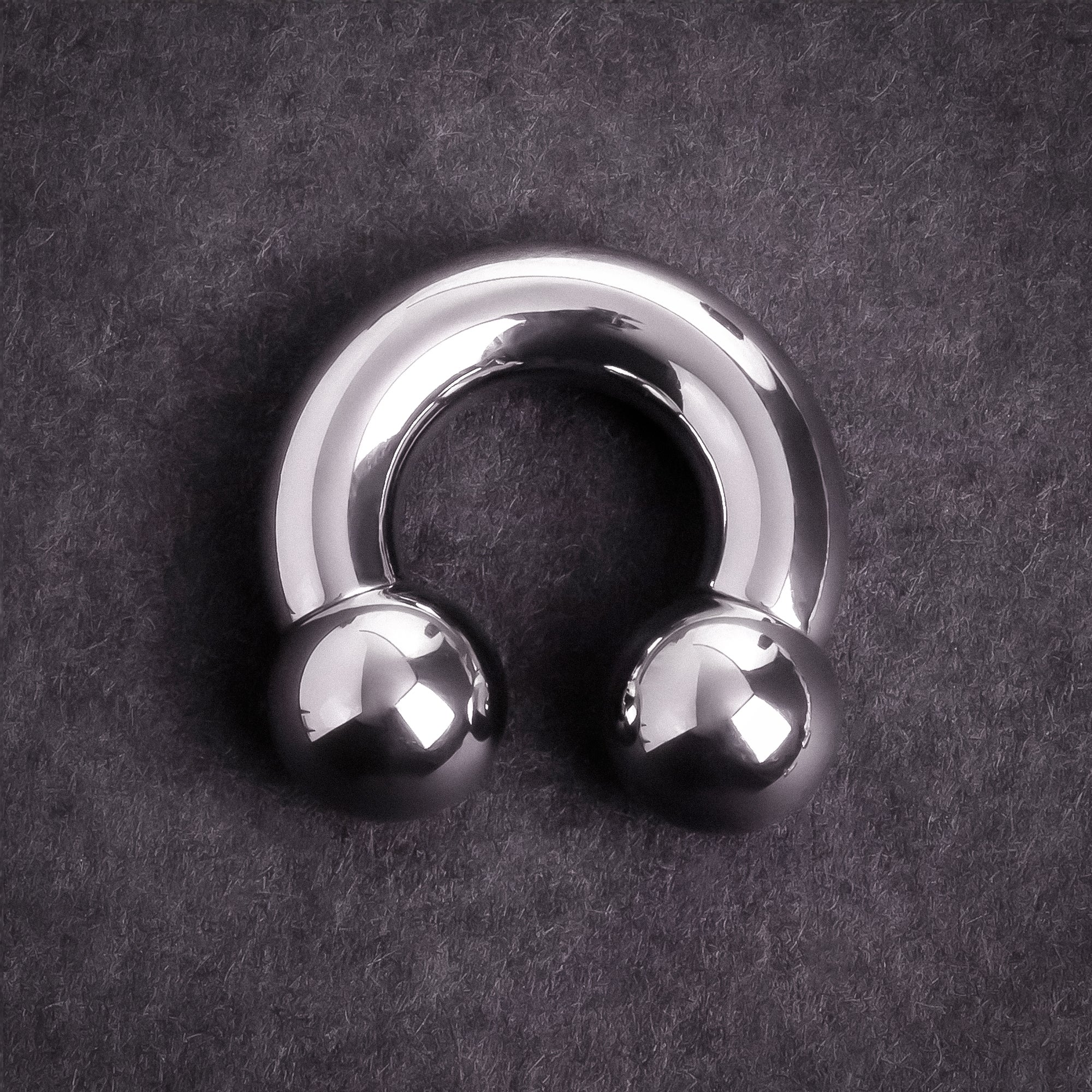 2x Edelstahl Piercing Ringe Mit Federperle - 16mm Durchmesser 4mm Stärke