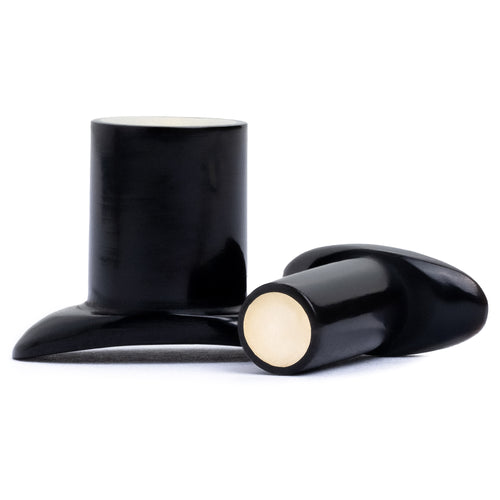 Yellow Brass Inlay Stretched Labret T Back Labret Lip Plug