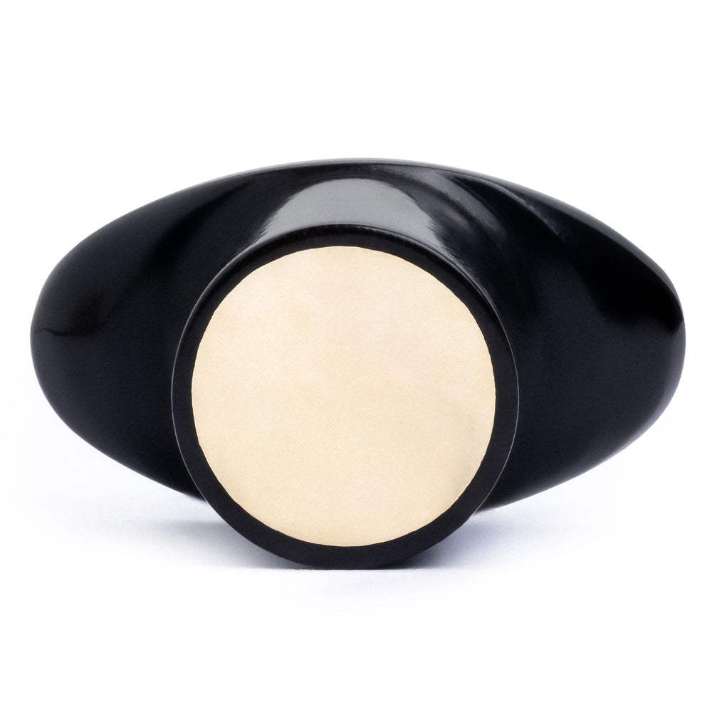 Yellow Brass Inlay Stretched Labret T Back Labret Lip Plug - Stretched Lip Piercing / Lip Plug / T Back / Labret Plug / Stretched Labret