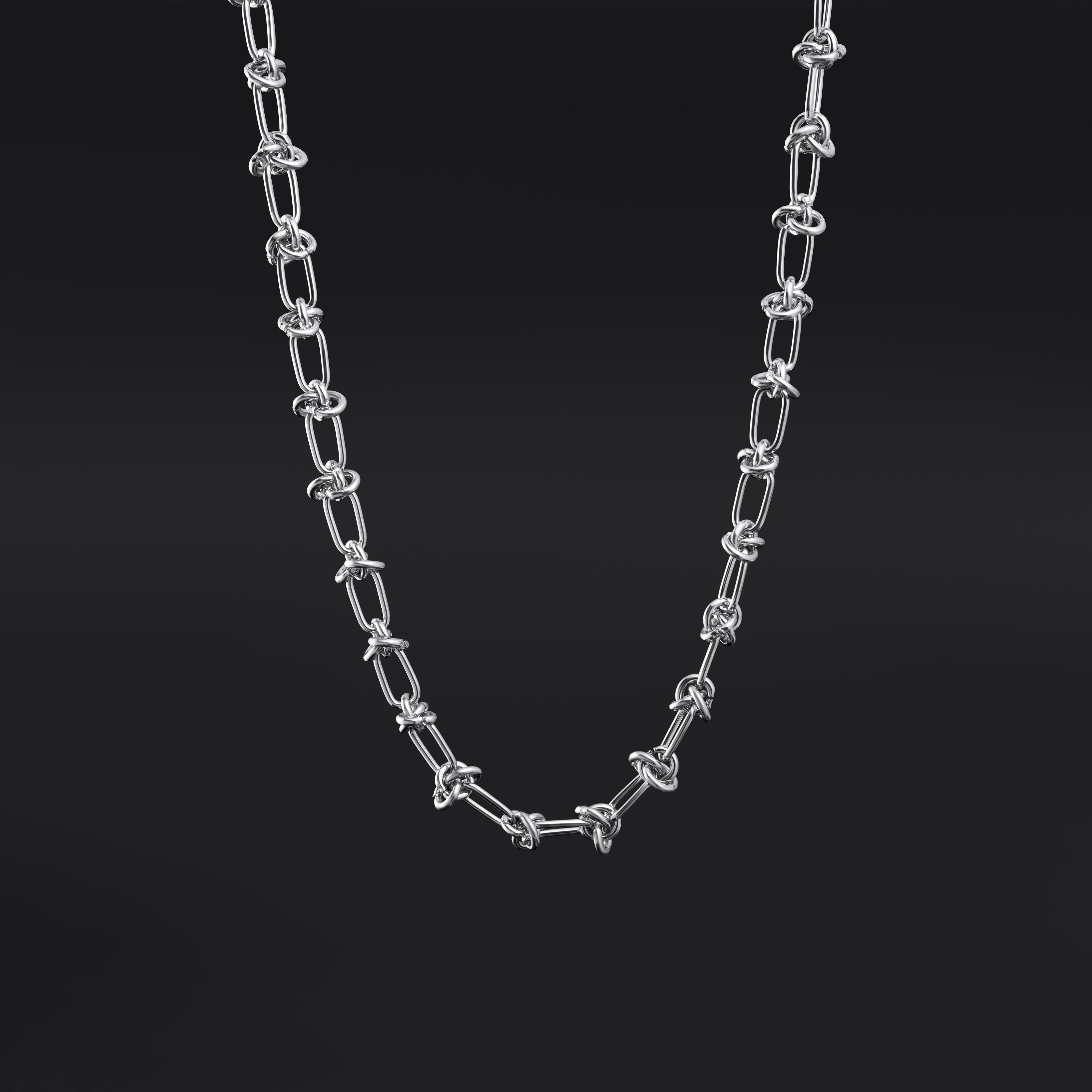 Knotted Chain Necklace - Stainless Steel Alternative Jewellery