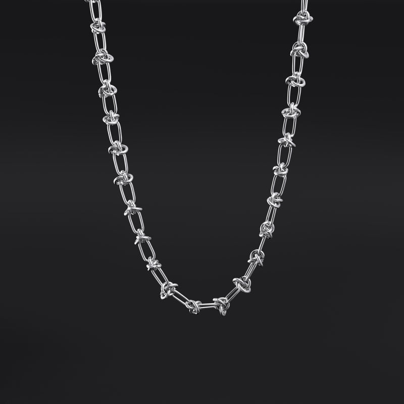 Collier chaîne nouée - Jewellery alternative en acier inoxydable