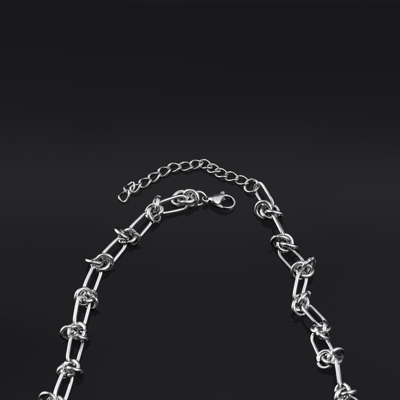 Collier chaîne nouée - Jewellery alternative en acier inoxydable