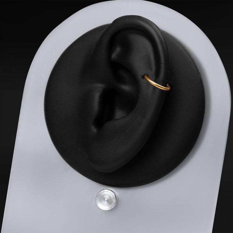 Helix Segment Ring, Gold, ASTM F136 Titanium