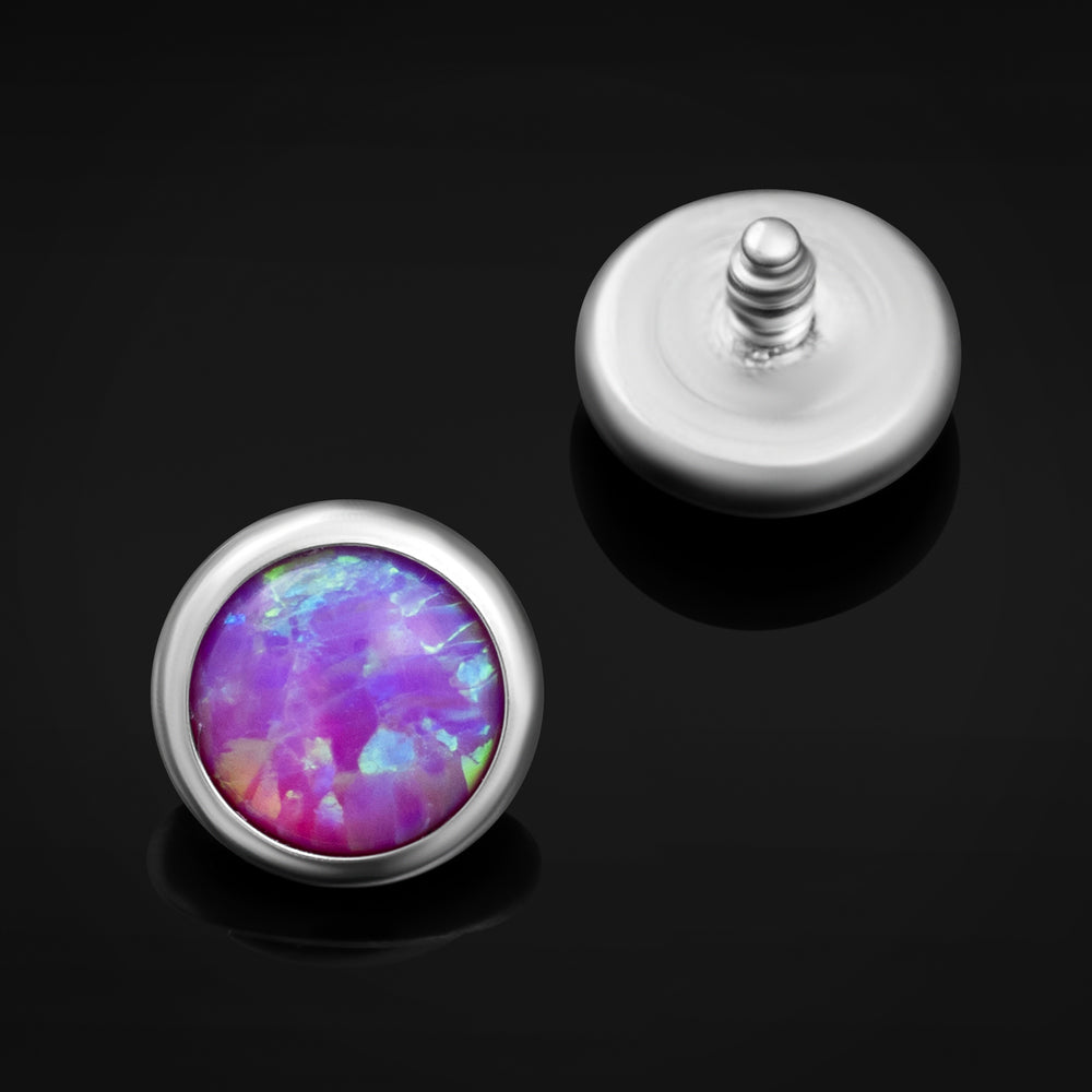 Dermal Top - Purple Opal - (Titanium)