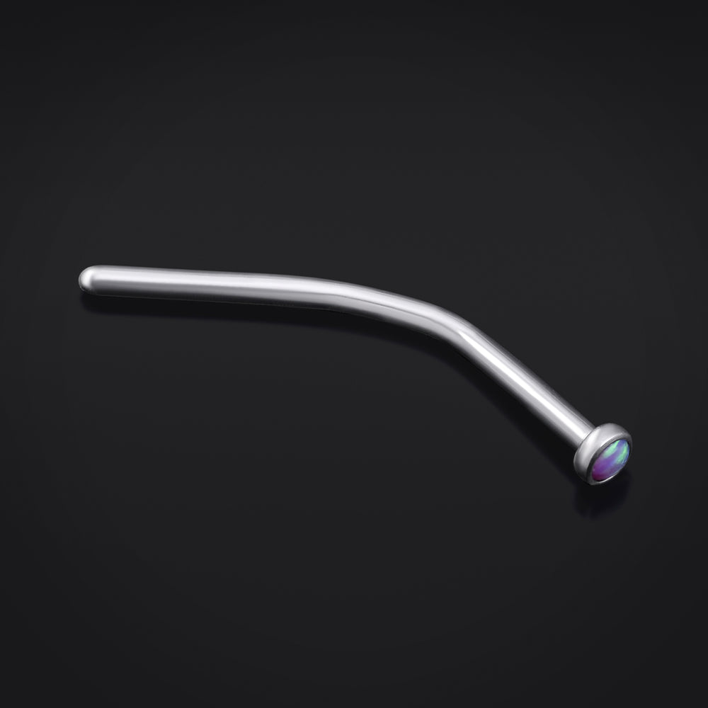 Fishtail - Purple Opal - (Titanium)