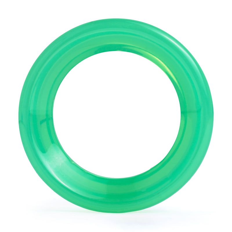 Green Opalite Glass Ear Tunnel