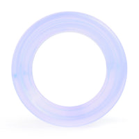 Tunnel d'oreille en verre opalite rose