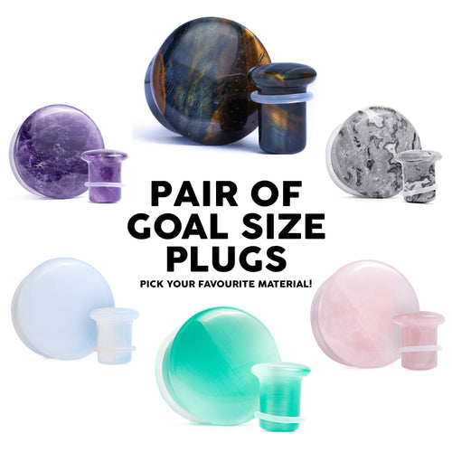 10mm - 00g Goal Size Pair of Plugs!