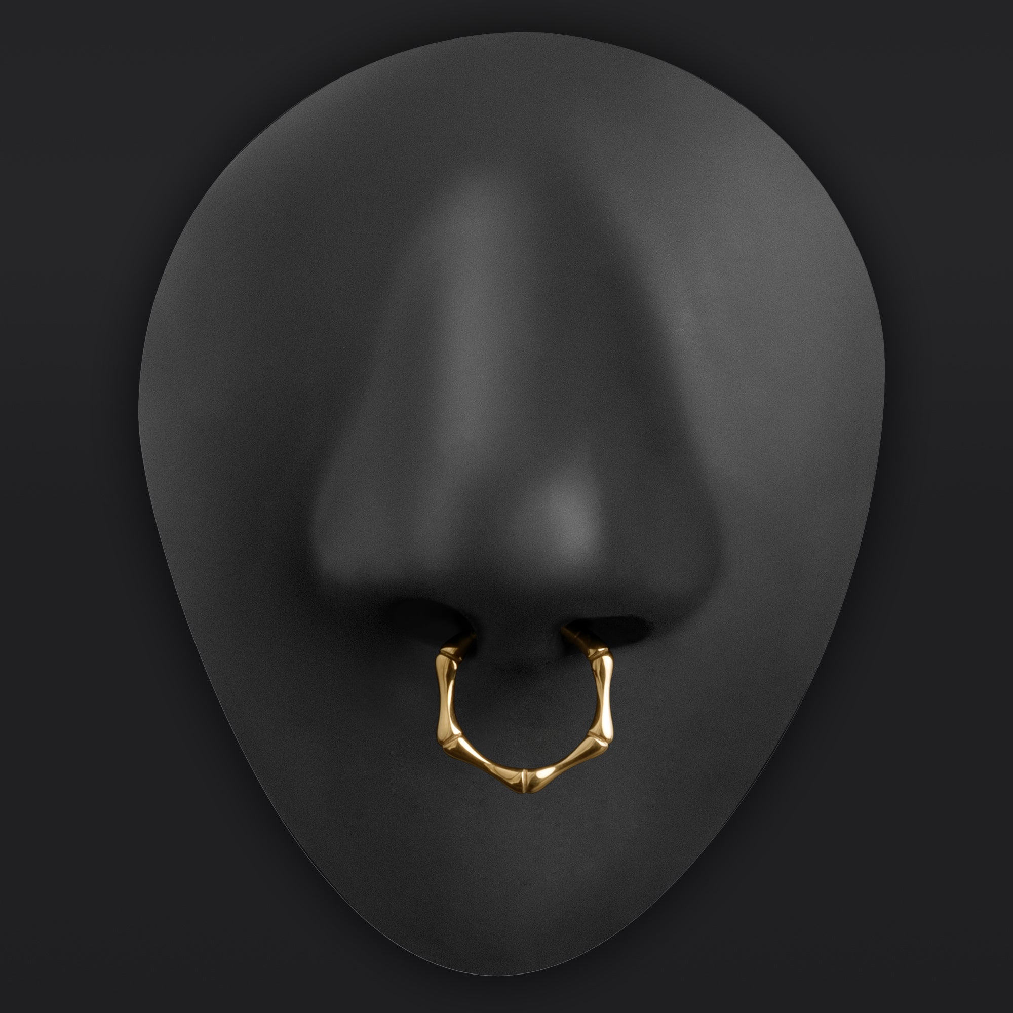 Gold, Bone Design, Septum Clicker, ASTM F136 Titanium
