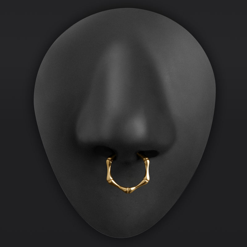 Or, motif os, septum clicker, titane ASTM F136