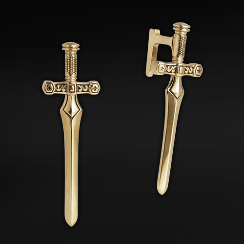 Gold Dagger Earring Hangers (Pair)