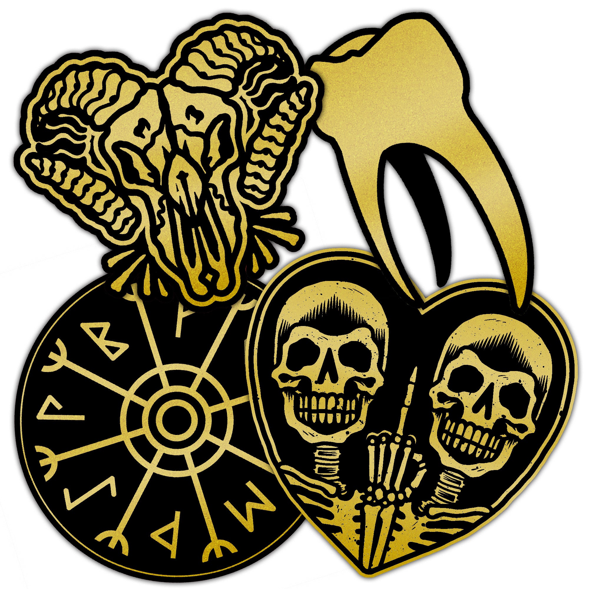 Gold Vinyl Sticker Pack