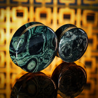 Green Eye Jasper Pierre Plug / calibre
