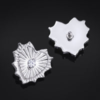 Embout de labret, argent, bijou Cœur sacré, filetage interne, titane