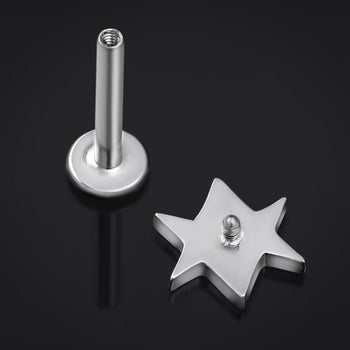 Alternative Triple Ring Silver Steel Hoop Earring Hangers (Pair)