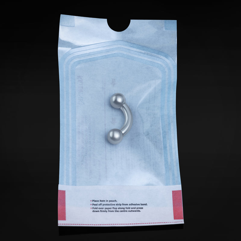 Jewellery Prince Albert en titane ASTM F136 pour piercing PA, à filetage interne, préstérilisé