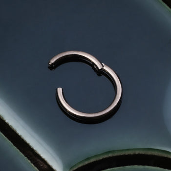 Segmentring, Silber, ASTM F136 Titan
