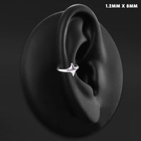 Bague Helix étoile à quatre branches, argent, titane ASTM F136