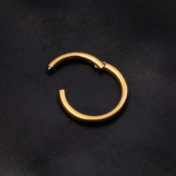 Helix Segment Ring, Gold, ASTM F136 Titanium